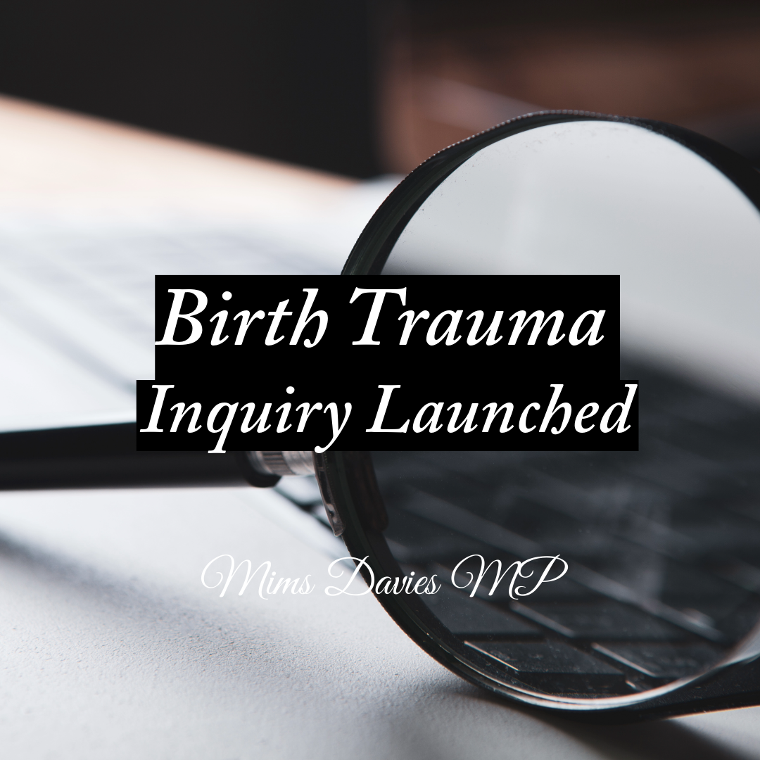 Mims Davies MP Supports Birth Trauma Inquiry Launched in UK Parliament